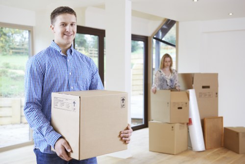 Professional furniture pickup at a Barnes property