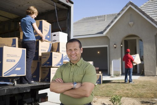 Local man and van team managing a move in Barnes neighborhood