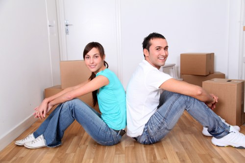 Local same day removals team loading a van in Barnes