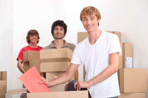 Barnes man with van service handling furniture delivery