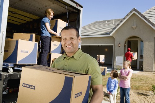 A professional Barnes man and van team preparing for a local relocation